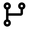 Outlined Branch Free Open-Source SVG Icon