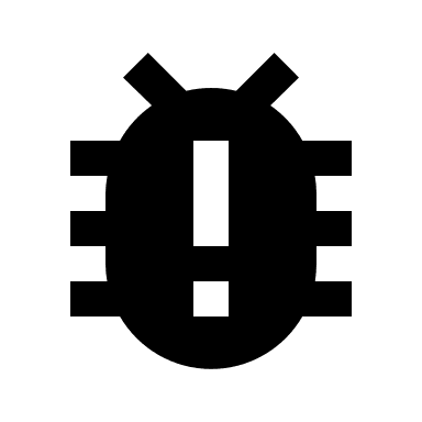 Critical Bug Issue Free Open-Source SVG Icon (EOS Icons)