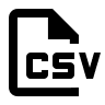 CSV File Document Free Open-Source SVG Icon