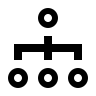 Organization Structure (Outlined) Free Open-Source SVG Icon