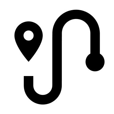 Route Navigation Path Free Open-Source SVG Icon (EOS Icons)