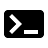 Terminal Interface Free Open-Source SVG Icon