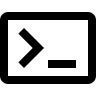 Terminal Interface (Outlined) Free Open-Source SVG Icon