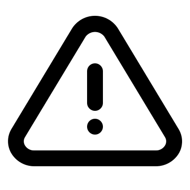 Alert Triangle Warning Sign (Outline) Free Open-Source SVG Icon (Eva Icons)