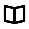 Open Book (Outline) Free Open-Source SVG Icon