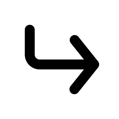 Corner Down Right Arrow (Filled) Free Open-Source SVG Icon (Eva Icons)