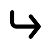 Corner Down Right Arrow (Filled) Free Open-Source SVG Icon