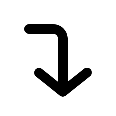 Right Down Corner Arrow (Filled) Free Open-Source SVG Icon (Eva Icons)