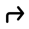 Corner Up Right Arrow (Outline) Free Open-Source SVG Icon