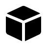 Filled Cube Shape (Eva Icons) Free Open-Source SVG Icon