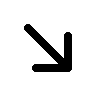 Diagonal Arrow Pointing Right and Down (Outline) Free Open-Source SVG Icon (Eva Icons)