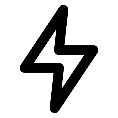 Flash Symbol (Outline) Free Open-Source SVG Icon (Eva Icons)