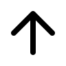 Upward Arrow (Feather) Free Open-Source SVG Icon