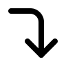 Corner Right Down Arrow (Feather) Free Open-Source SVG Icon