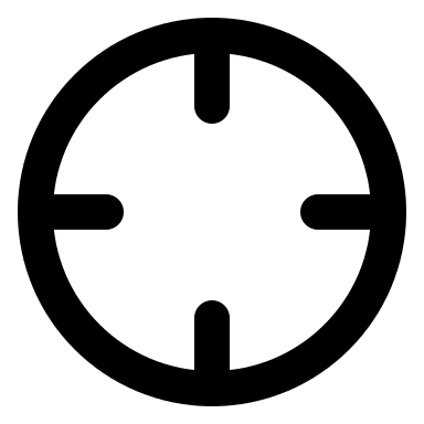 Crosshair Targeting Reticle Free Open-Source SVG Icon (Feather Icons)