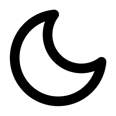 Moon Symbol Free Open-Source SVG Icon (Feather Icons)