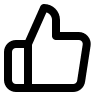 Thumbs Up Gesture Free Open-Source SVG Icon