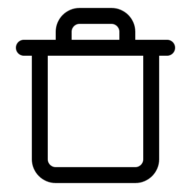 Trash Bin (Feather) Free Open-Source SVG Icon (Feather Icons)