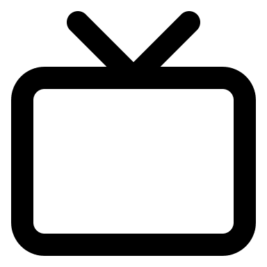 Television Set Free Open-Source SVG Icon (Feather Icons)