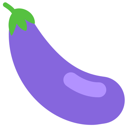 Aubergine Emoji Free Open-Source SVG Icon (Firefox OS Emoji)