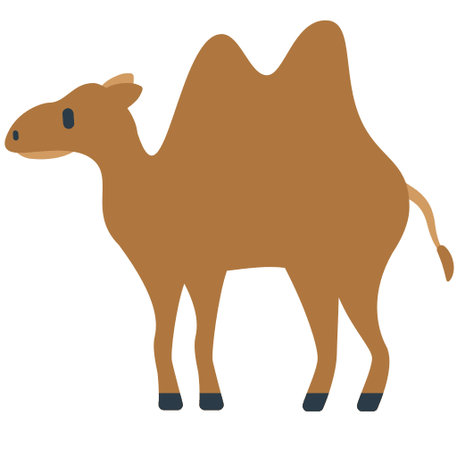 Bactrian Camel Free Open-Source SVG Icon (Firefox OS Emoji)