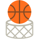 Basketball and Hoop Free Open-Source SVG Icon