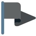 Black Pennant Flag Free Open-Source SVG Icon