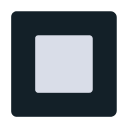 Black Square Button Free Open-Source SVG Icon