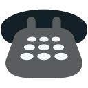 Black Touch Tone Telephone Free Open-Source SVG Icon