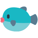 Blowfish Emoji Free Open-Source SVG Icon