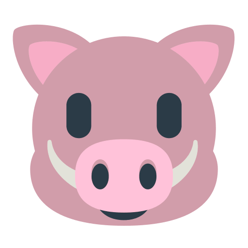 Wild Boar Emoji Free Open-Source SVG Icon (Firefox OS Emoji)