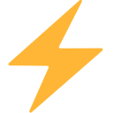 Lightning Bolt Symbol Free Open-Source SVG Icon