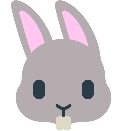 Bunny Emoji Free Open-Source SVG Icon (Firefox OS Emoji)