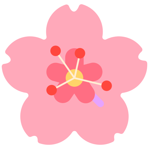 Cherry Blossom Flower Free Open-Source SVG Icon (Firefox OS Emoji)