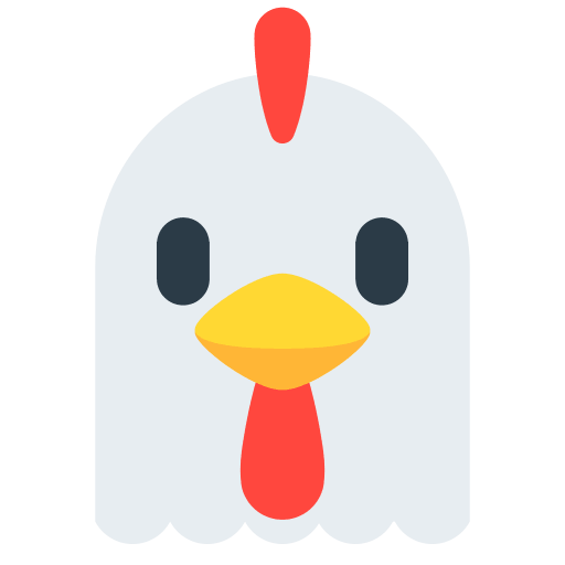 Chicken Emoji Free Open-Source SVG Icon (Firefox OS Emoji)