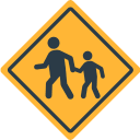 Children Crossing Sign Free Open-Source SVG Icon