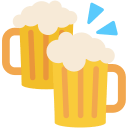 Clinking Beer Mugs Free Open-Source SVG Icon