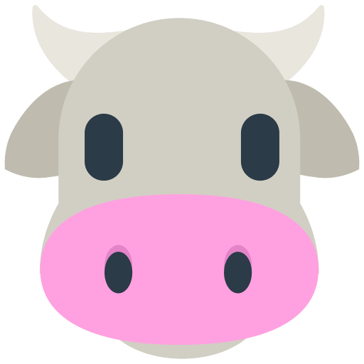 Cow Face Emoji Free Open-Source SVG Icon (Firefox OS Emoji)