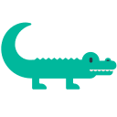 Crocodile Emoji Free Open-Source SVG Icon