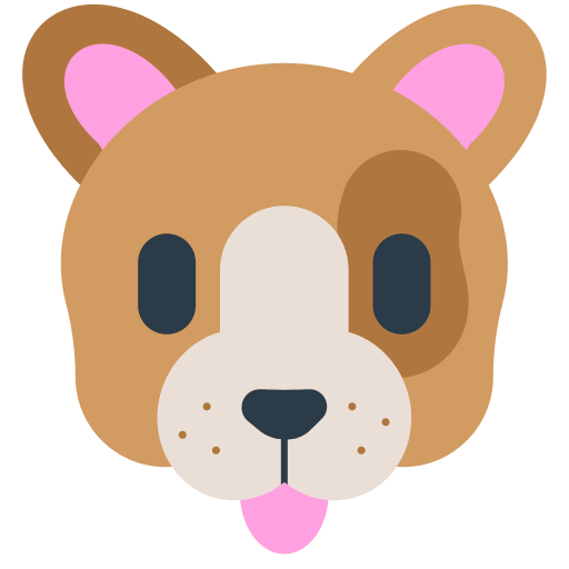 Dog Emoji Free Open-Source SVG Icon (Firefox OS Emoji)