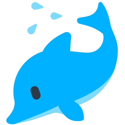 Dolphin Emoji Free Open-Source SVG Icon (Firefox OS Emoji)