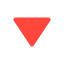 Down Pointing Red Triangle Free Open-Source SVG Icon