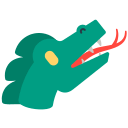 Dragon Head Emoji Free Open-Source SVG Icon