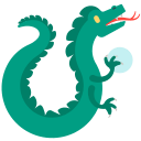 Dragon Side Emoji Free Open-Source SVG Icon