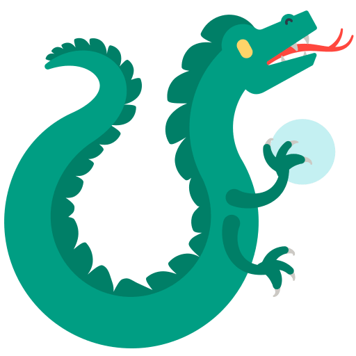 Dragon Side Emoji Free Open-Source SVG Icon (Firefox OS Emoji)