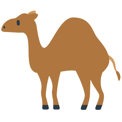 Dromedary Camel Free Open-Source SVG Icon (Firefox OS Emoji)