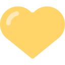 Yellow Heart Emoji Free Open-Source SVG Icon