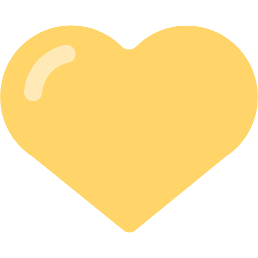 Yellow Heart Emoji Free Open-Source SVG Icon (Firefox OS Emoji)