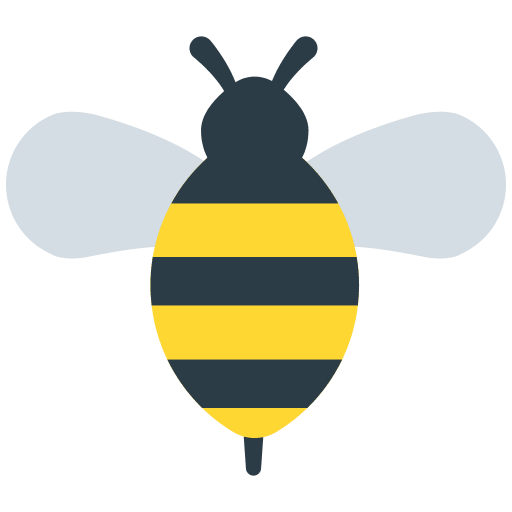 Honeybee Free Open-Source SVG Icon (Firefox OS Emoji)