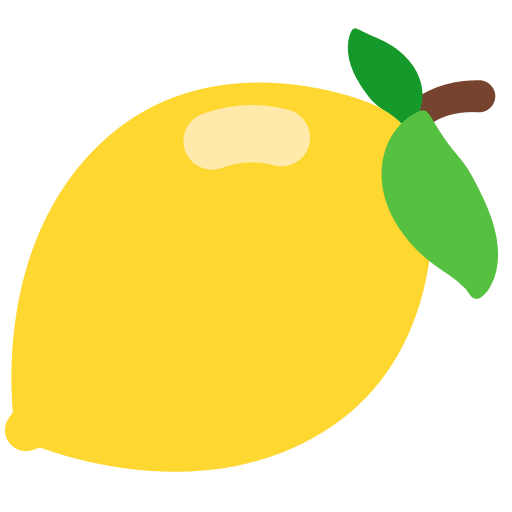 Lemon Emoji Free Open-Source SVG Icon (Firefox OS Emoji)